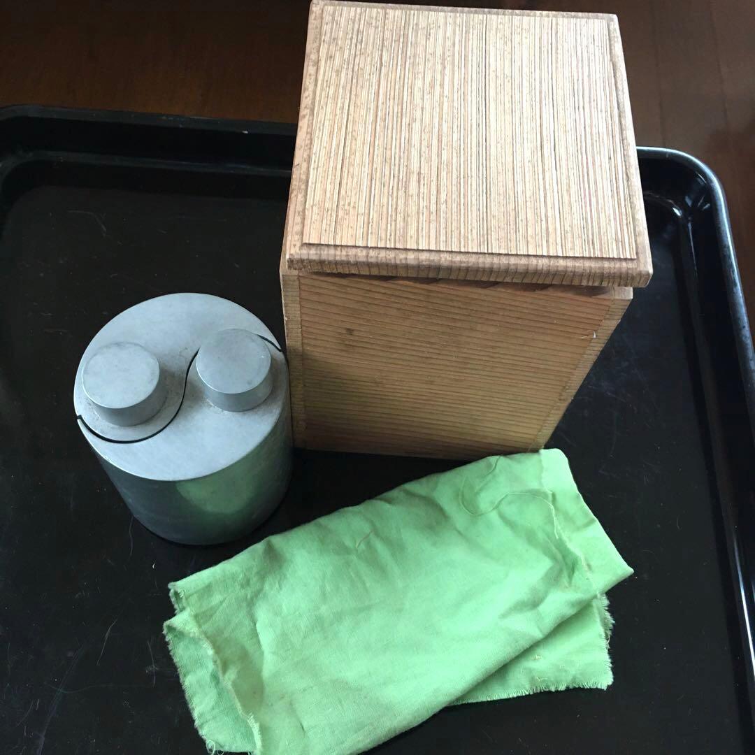 錫　勾玉形　酒器　茶心壺　　煎茶道具