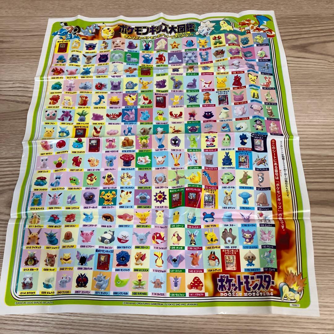 ポケットモンスター　ポケモンキッズ大図鑑　ビニール製　バンダイ