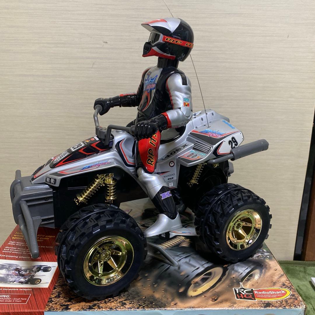 美品 バギー風 ラジコンカー ドライバー人形　付き RadioShack 当時物
