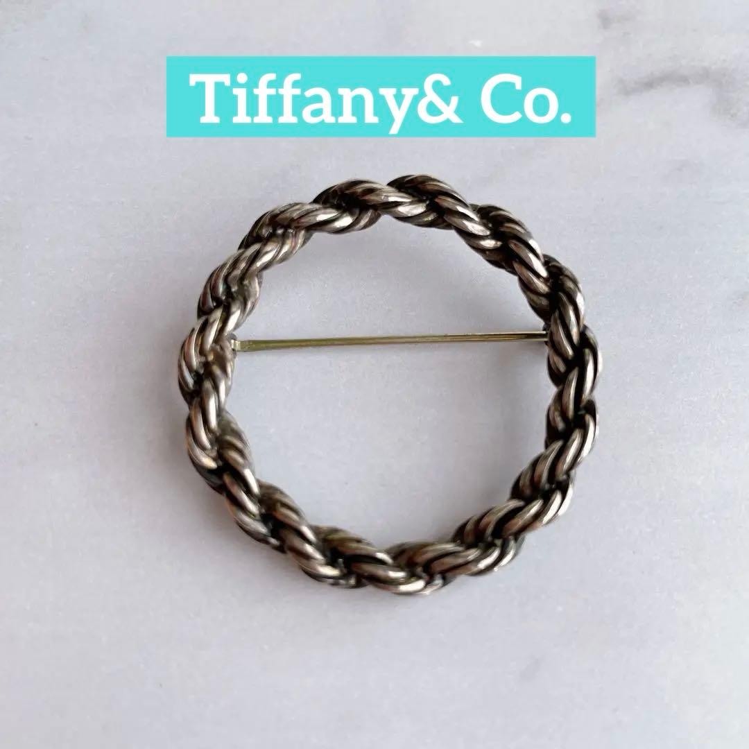【希少】Tiffany(ティファニー)sv925シルバーブローチ ツイスト