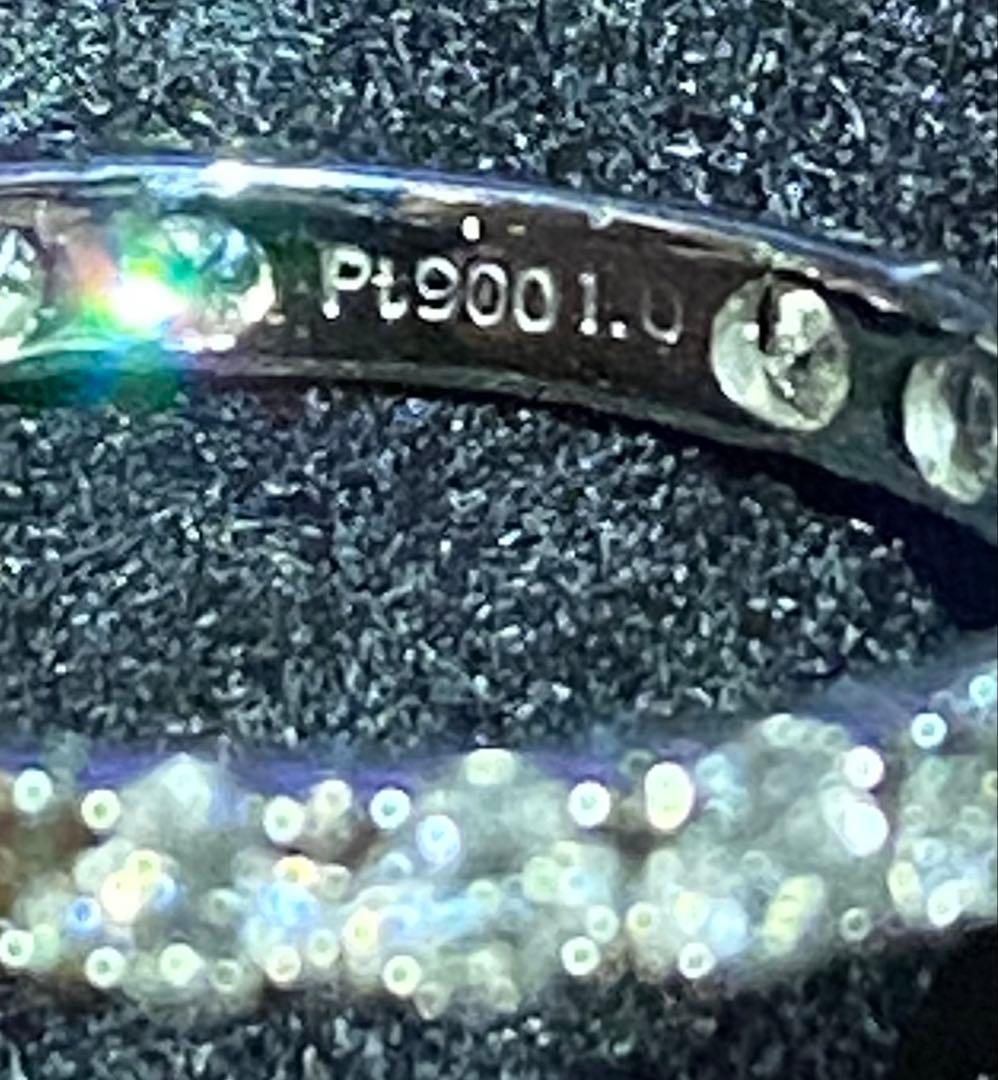 天然ダイヤモンド プラチナ フルエタニティリング pt900