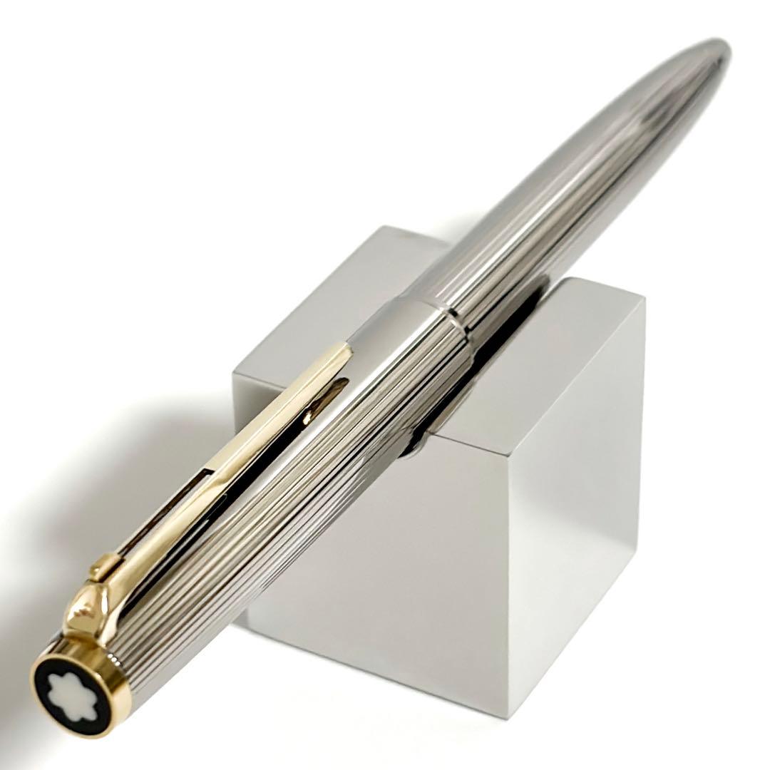 【極美品・稀少】montblanc ボールペン No.2829 シルバーメタル