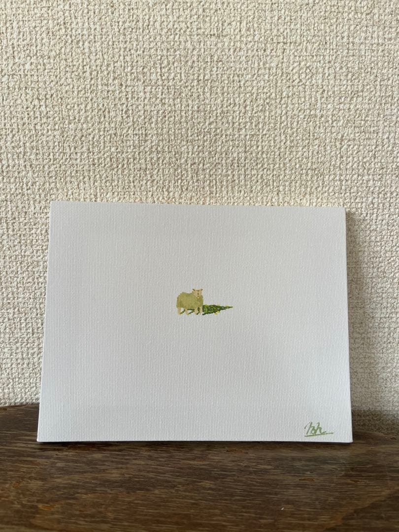 アクリル・ガッシュ 羊の絵画