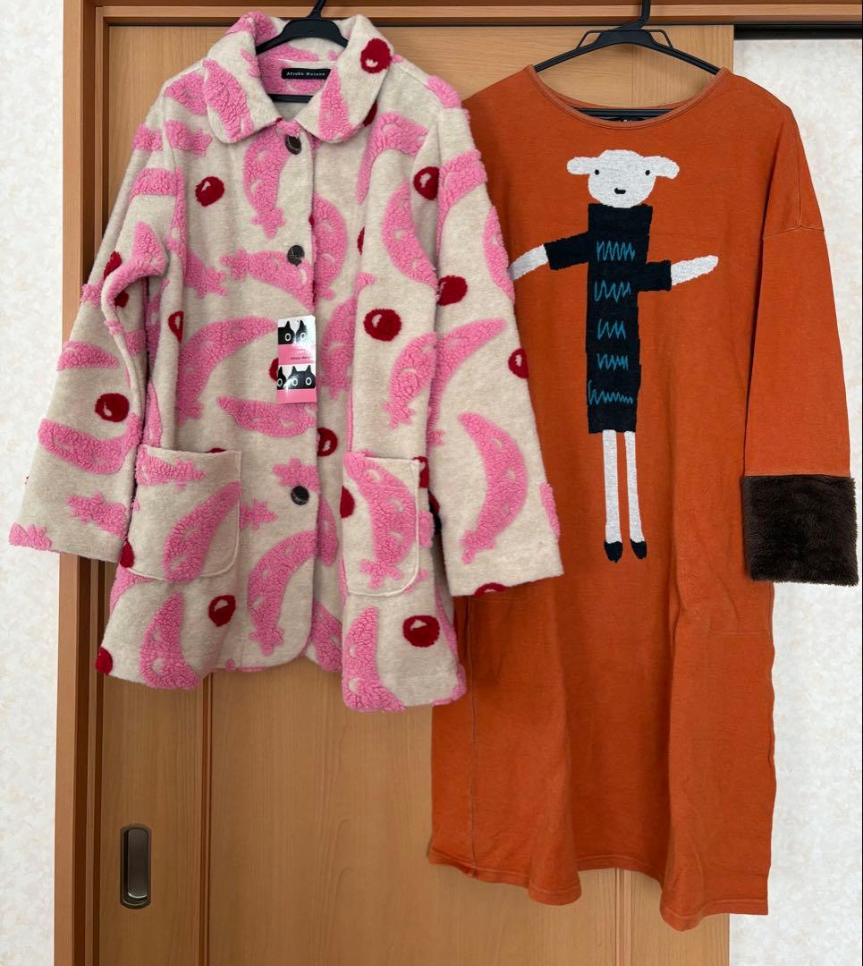 新品ワコールwacoalマタノアツコ・ガウン・ルームウェアMセット♪