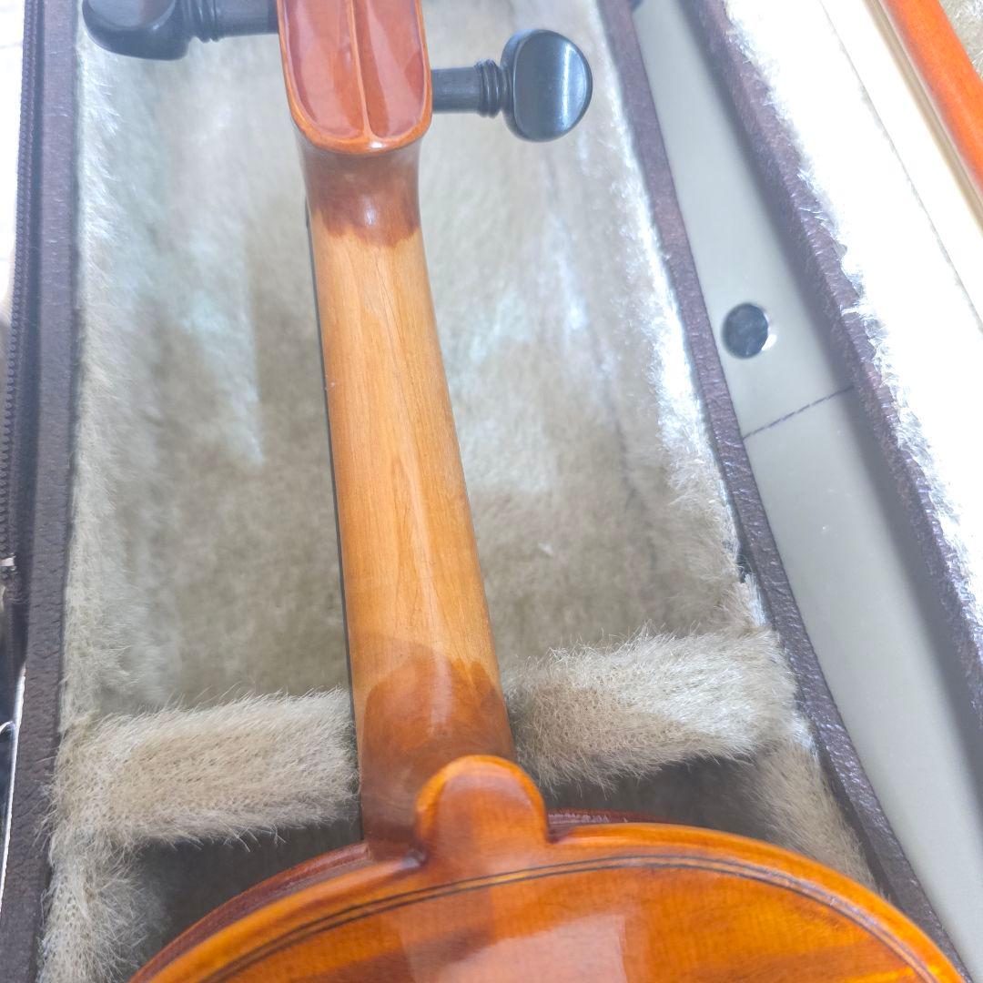 【418】極虎艶杢　鈴木バイオリン No.300● 1/8 2001年製