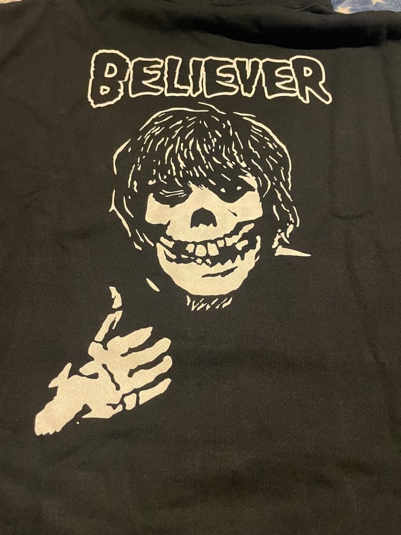 KENYOKOYAMA BELIEVER パーカー 黒 Lサイズ