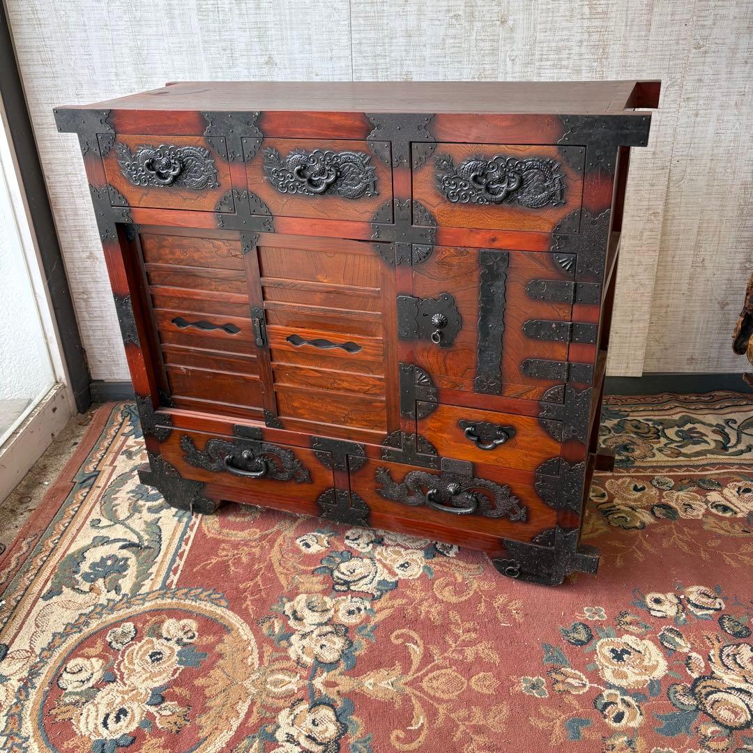 仙台箪笥 車箪笥 帳場箪笥 時代箪笥 民芸家具 引き出し箪笥 和箪笥 船箪笥