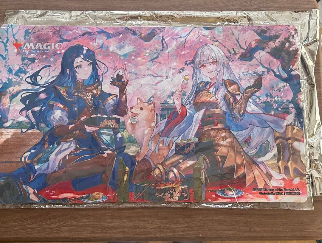 【未開封品】MTG 放浪皇のお花見キャンペーン　放浪皇&ナーセット　プレイマット