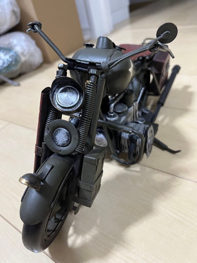 【ヴィンテージ】ハーレーダビッドソン WLA 軍用オートバイ ブリキ