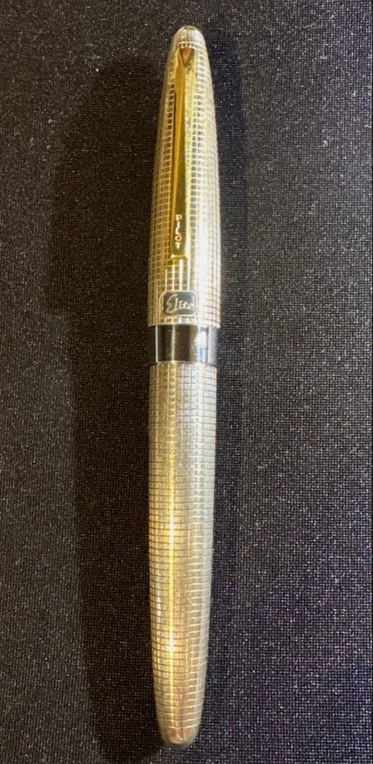 PILOTパイロットエリートスターリングシルバー 万年筆 ペン先/18K-750