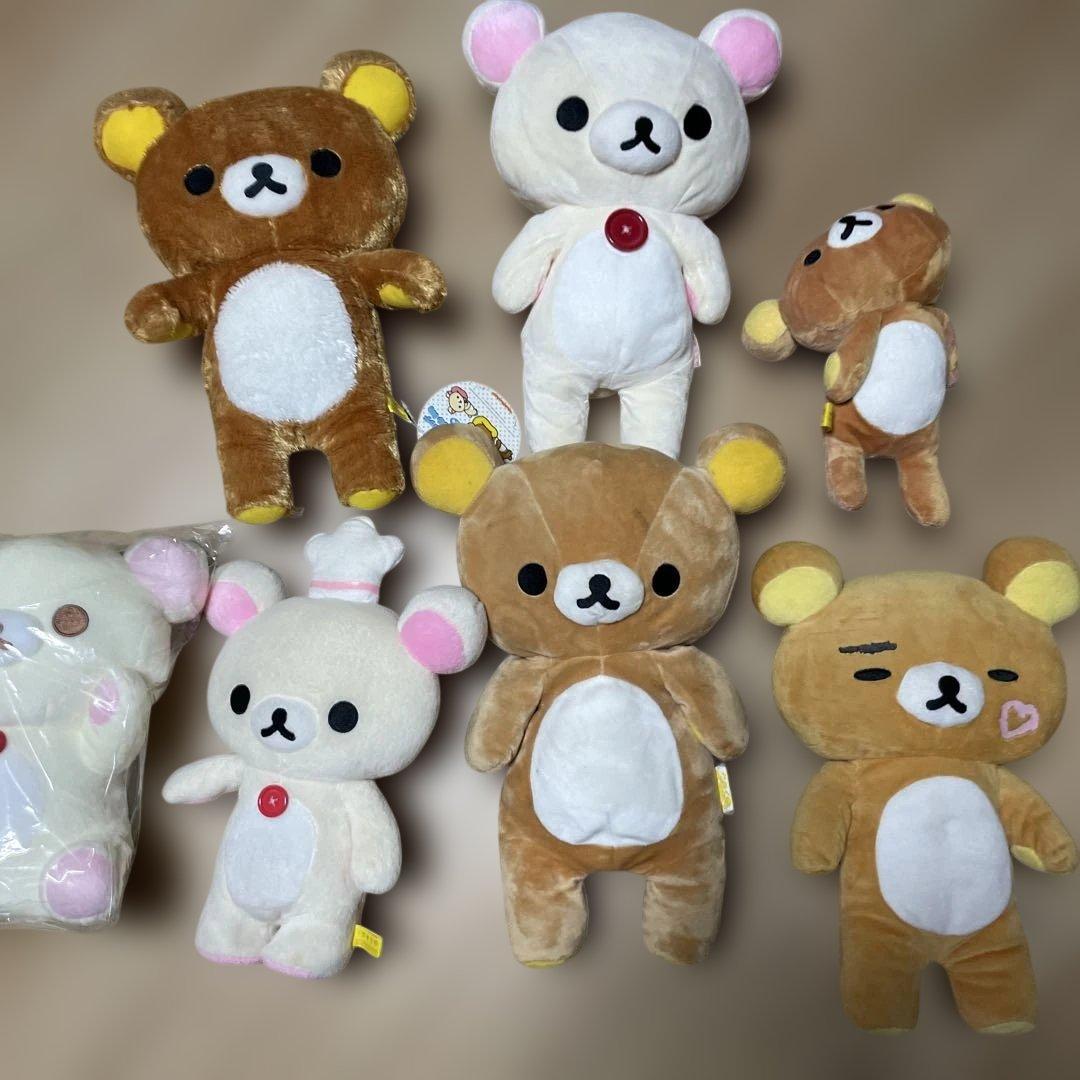 リラックマ ぬいぐるみ　コリラックマ　大中　７セット