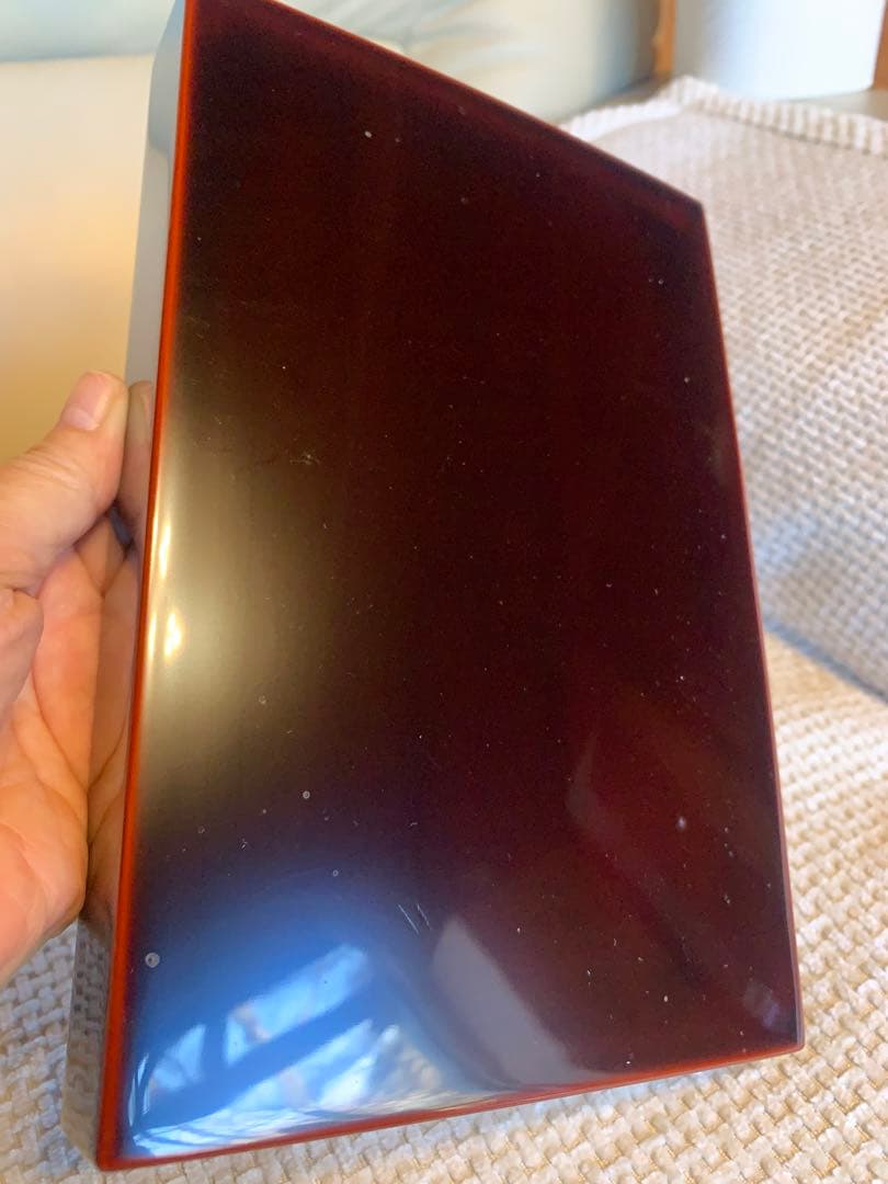 美品　木製　本漆塗　ため塗り　利休箱　利休茶箱