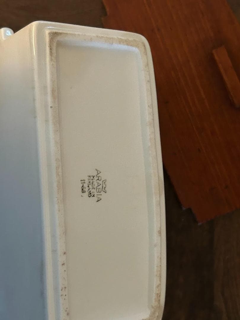 タイムセールan21　アラビアARABIA 塩ケース塩入　木の蓋 北欧ビンテージ