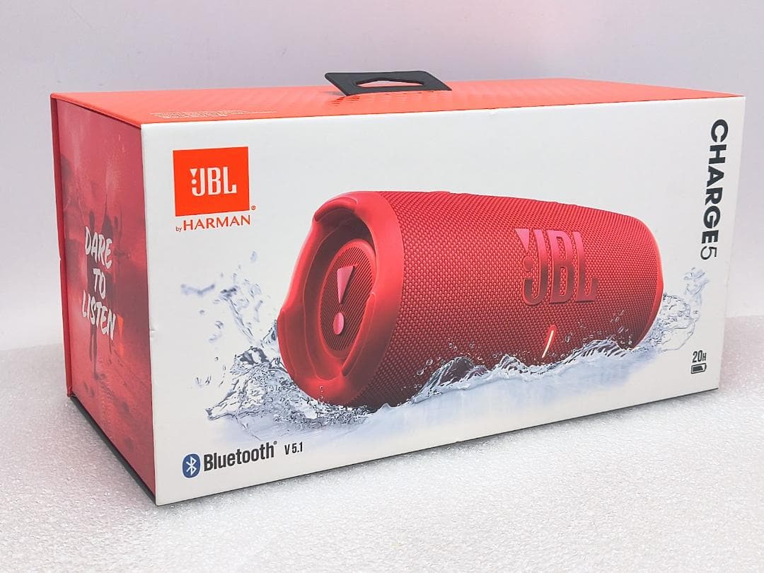 【新品保証有】防水ポータブルスピーカー JBL CHARGE 5 RED