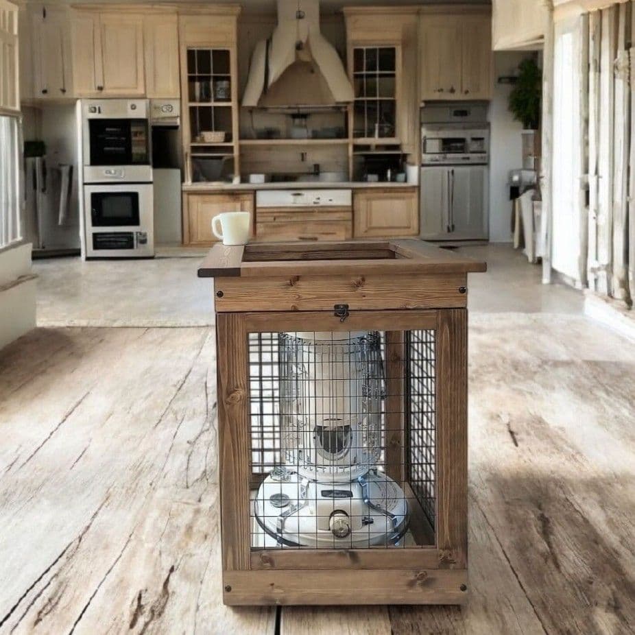 コロナ&トヨトミ石油ストーブ用／ウッド&アイアンストーブガード