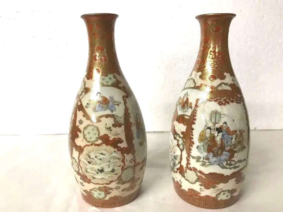 九谷焼人物模様徳利