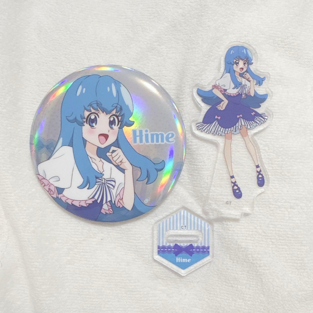 アクリルスタンド オーロラ缶バッジ プリキュア 白雪ひめ キュアプリンセス