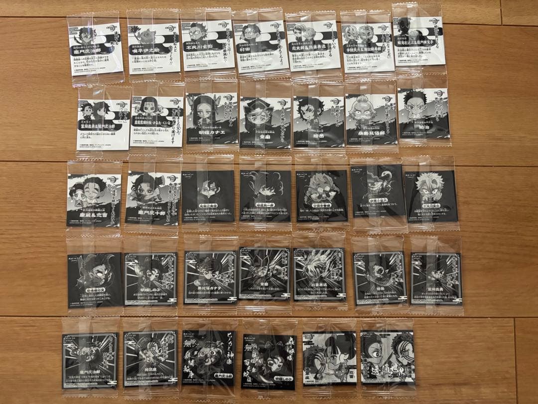 鬼滅の刃ウエハースシール其ノ十四　34種コンプリートセット