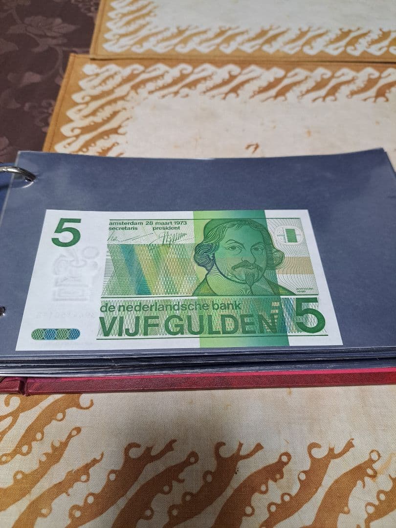 オランダ旧紙幣　5 10 25 50 100 ギルダー