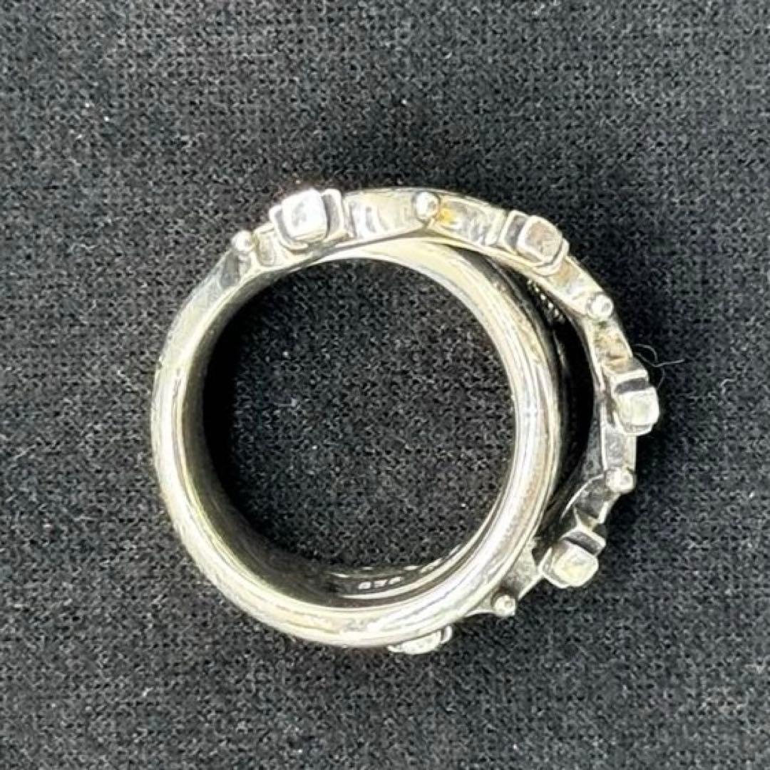 極美品✨ジャスティンデイビス ツイストクラウン ジルコニア リング 11号