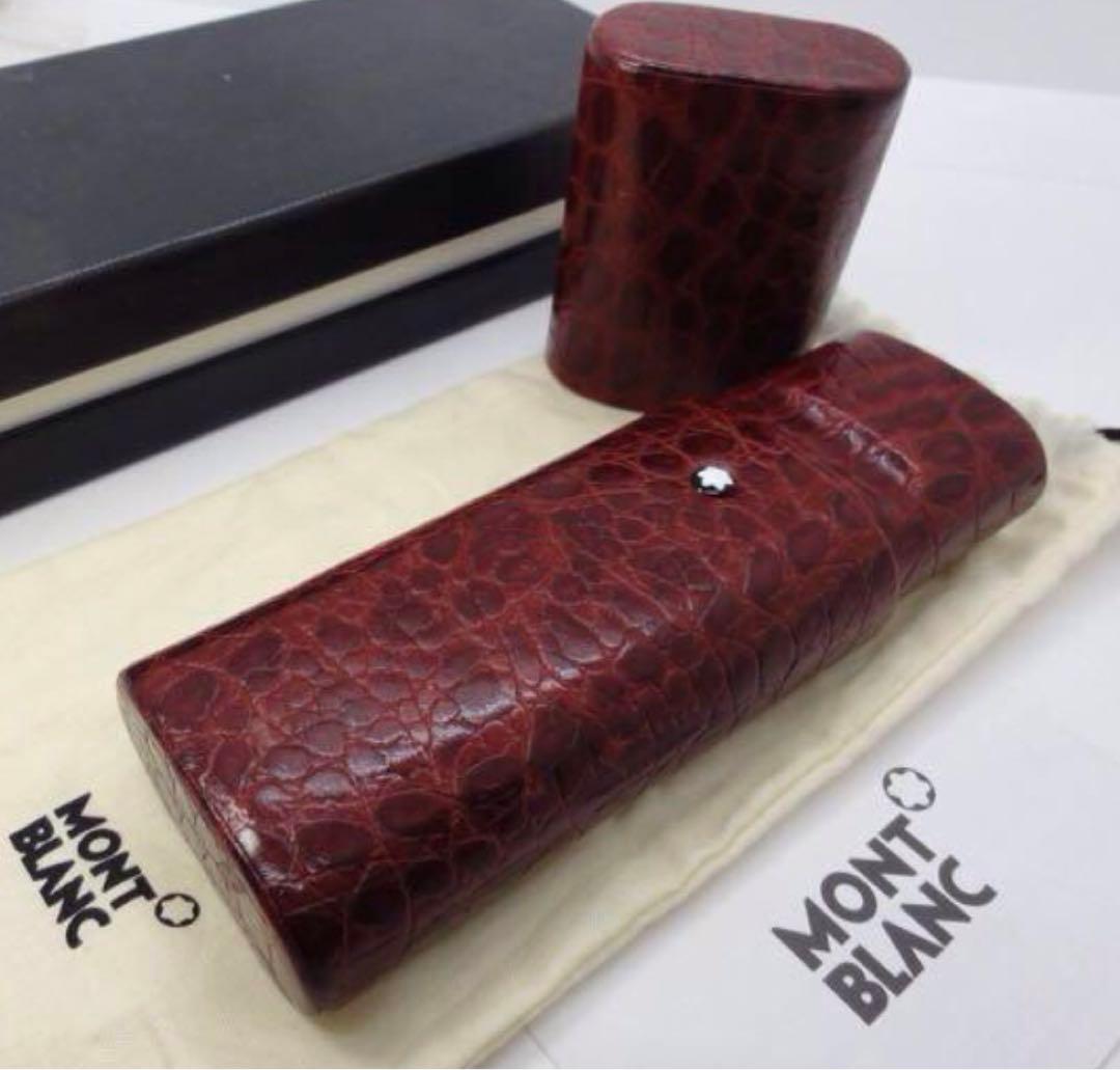 モンブラン ★稀な一生物の手作りの現在入手困難★名匠フローレンス手作りペンポーチ