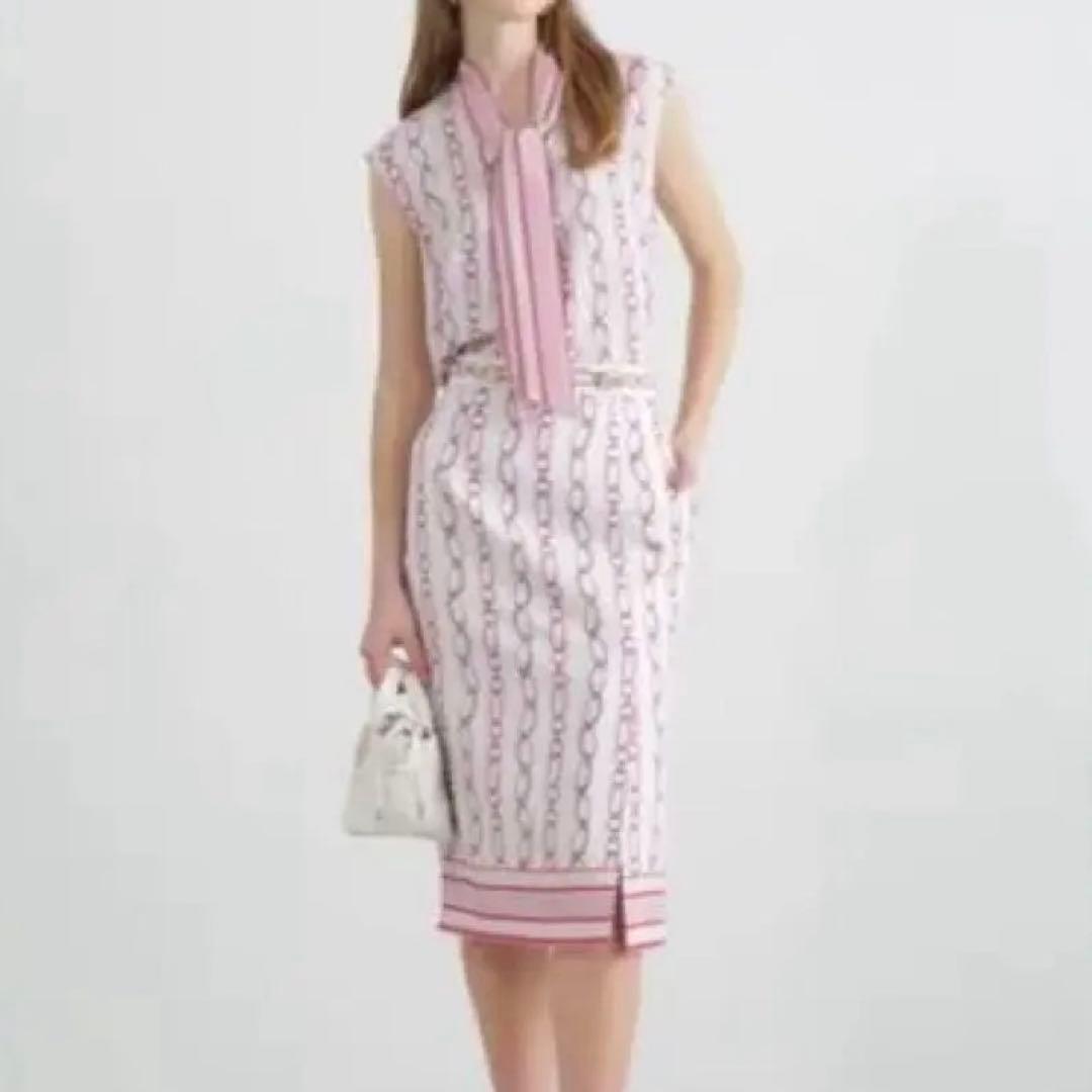 新品　チェーン柄タイトスカート 希少サイズ40