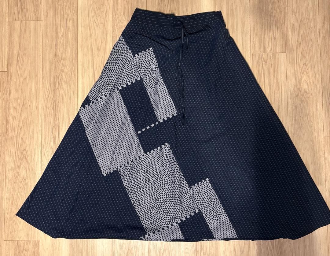 【未使用】SOUSOU 傾衣 着衣 梳毛間道 富士／濃紺×間ぬき Lサイズ