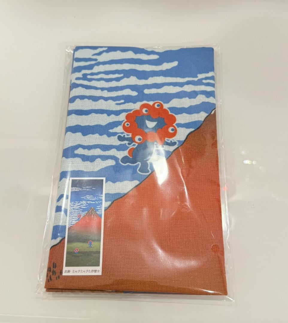 ミャクミャク 北斎 手ぬぐい 赤富士【大阪万博】
