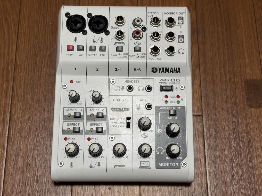 【動作確認済】YAMAHA AG06 ウェブキャスティングミキサー