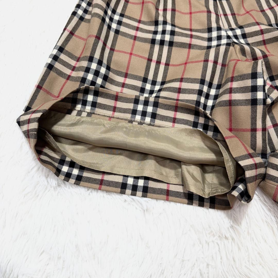 burberrys ノバチェック キュロット ハーフパンツ 撥水加工 キャメル