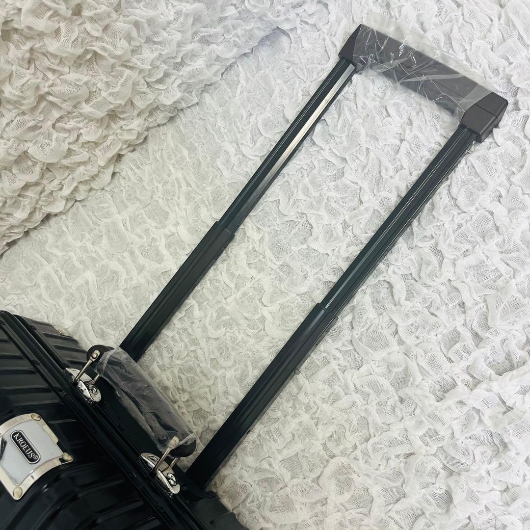 新品 KROEUSクロース オールアルミ合金 スーツケース キャリーバッグ 黒