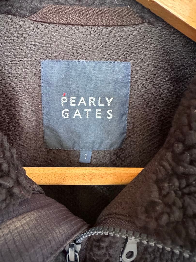 パーリーゲイツ ボアベスト にこちゃん　裏付き