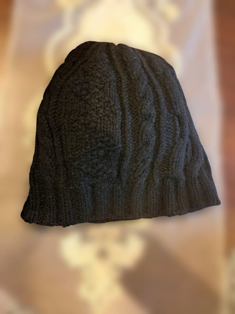 美品　arts&science ニットキャップ 黒 ヤクウール　フリーサイズ