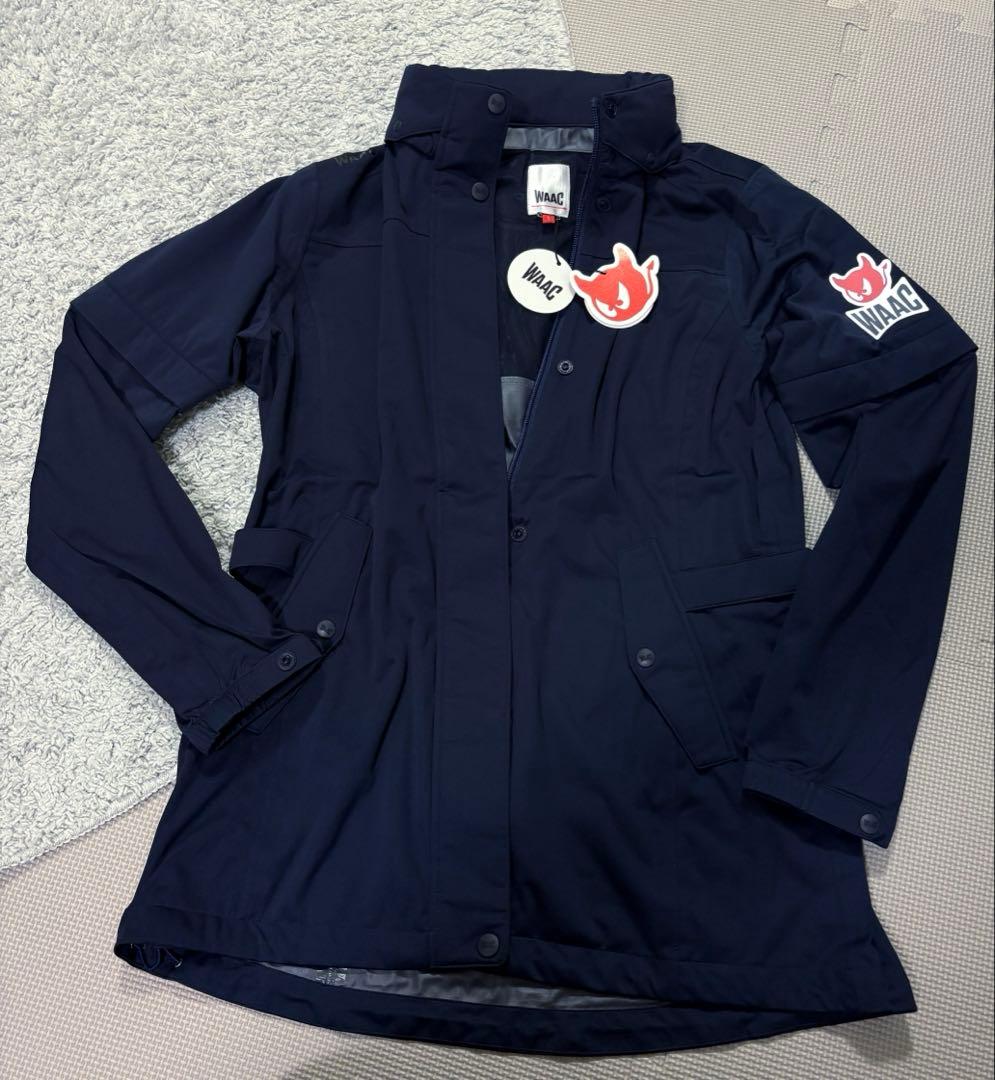 waac ナイロンジャケット　レイン　ブルゾン　ゴルフウェア　ワック　撥水