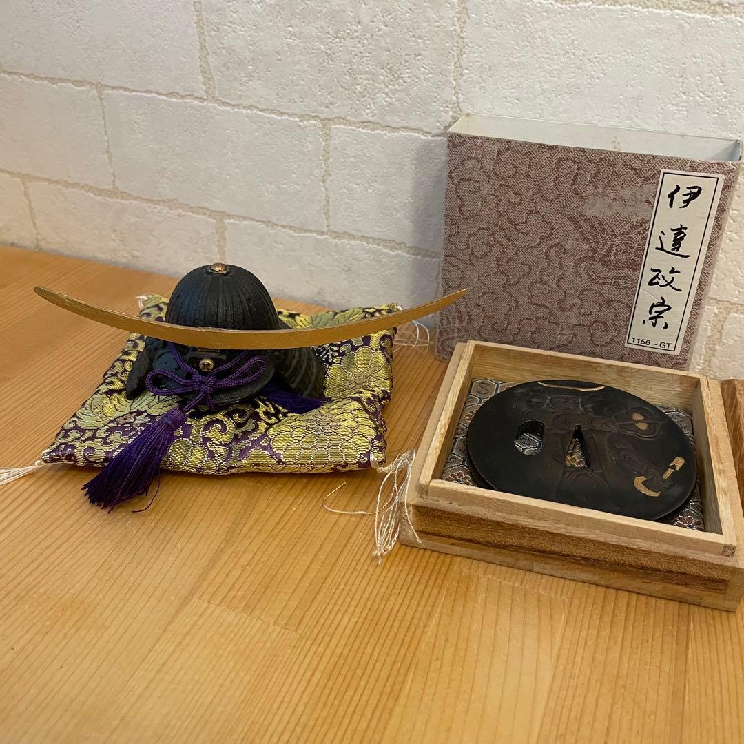伊達政宗　兜・鍔　セット