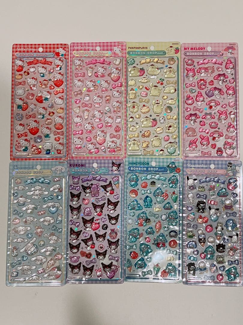 【国内正規品】サンリオボンボンドロップシール 8枚セット