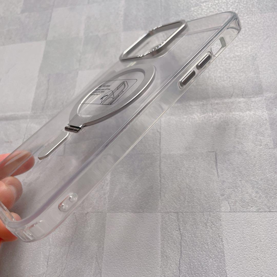 【iPhone 14 Pro Max用】スタンド一体型　ケース　クリア