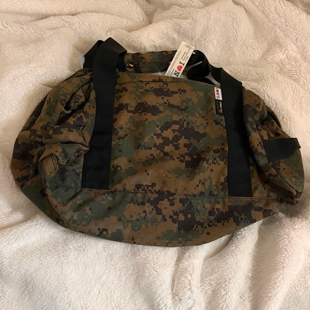 迷彩柄ボストンバッグ Tough Traveler×SHIPS I ♥ NY