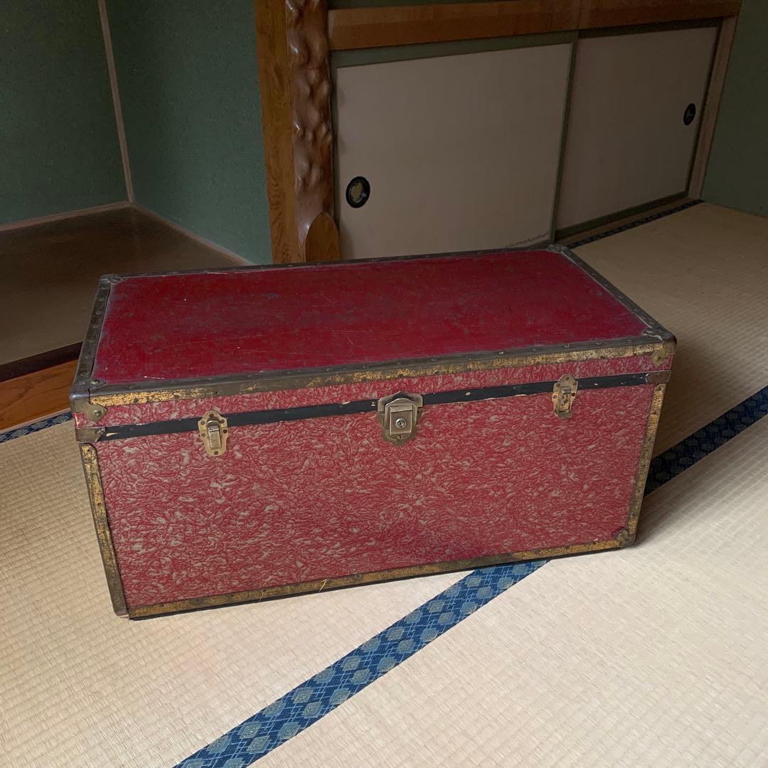 アンティーク BOX 箱 収納 衣装入 一段