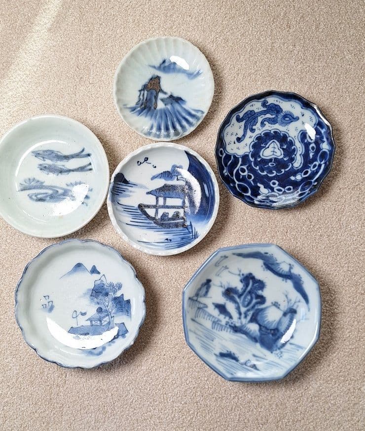 古伊万里の豆皿 6枚セット