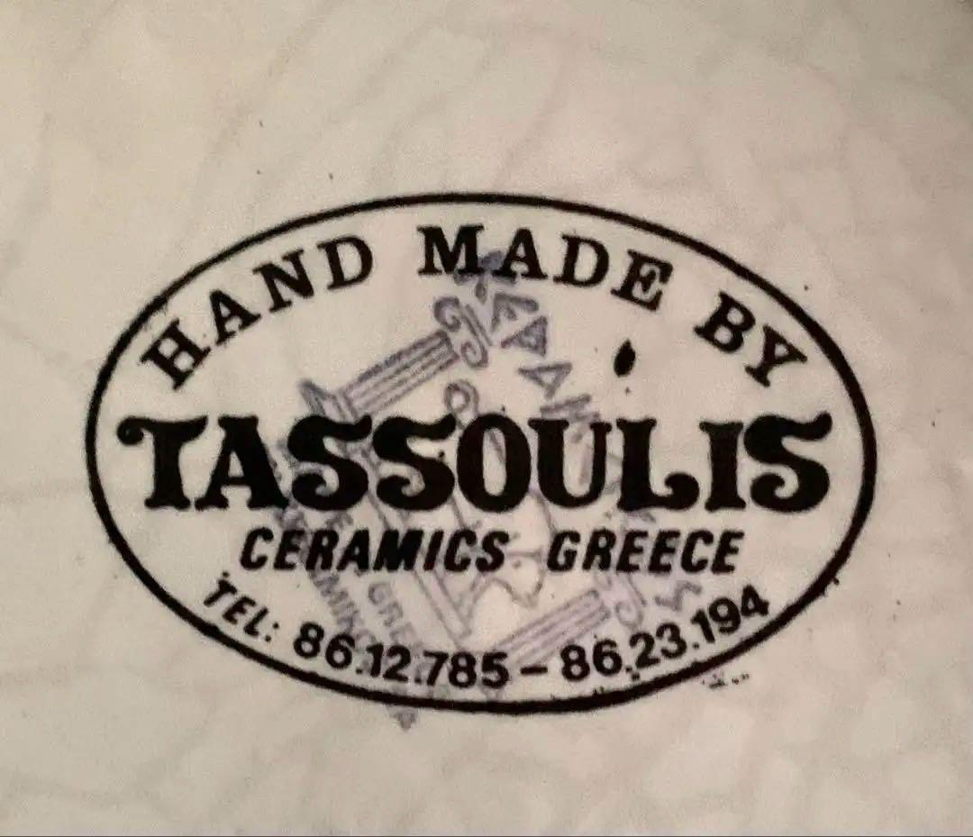 ヴィンテージ　Tassoulis作　セラミック製　壁掛けプレート　ギリシャ