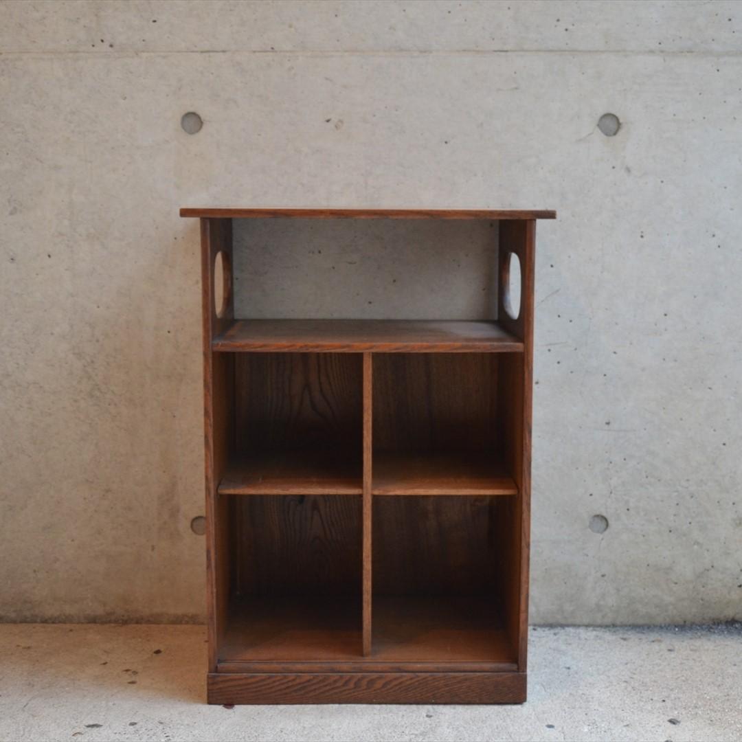 時代物　明治時代　木製　本箱　本棚　持ち手付　アンティーク　骨董品