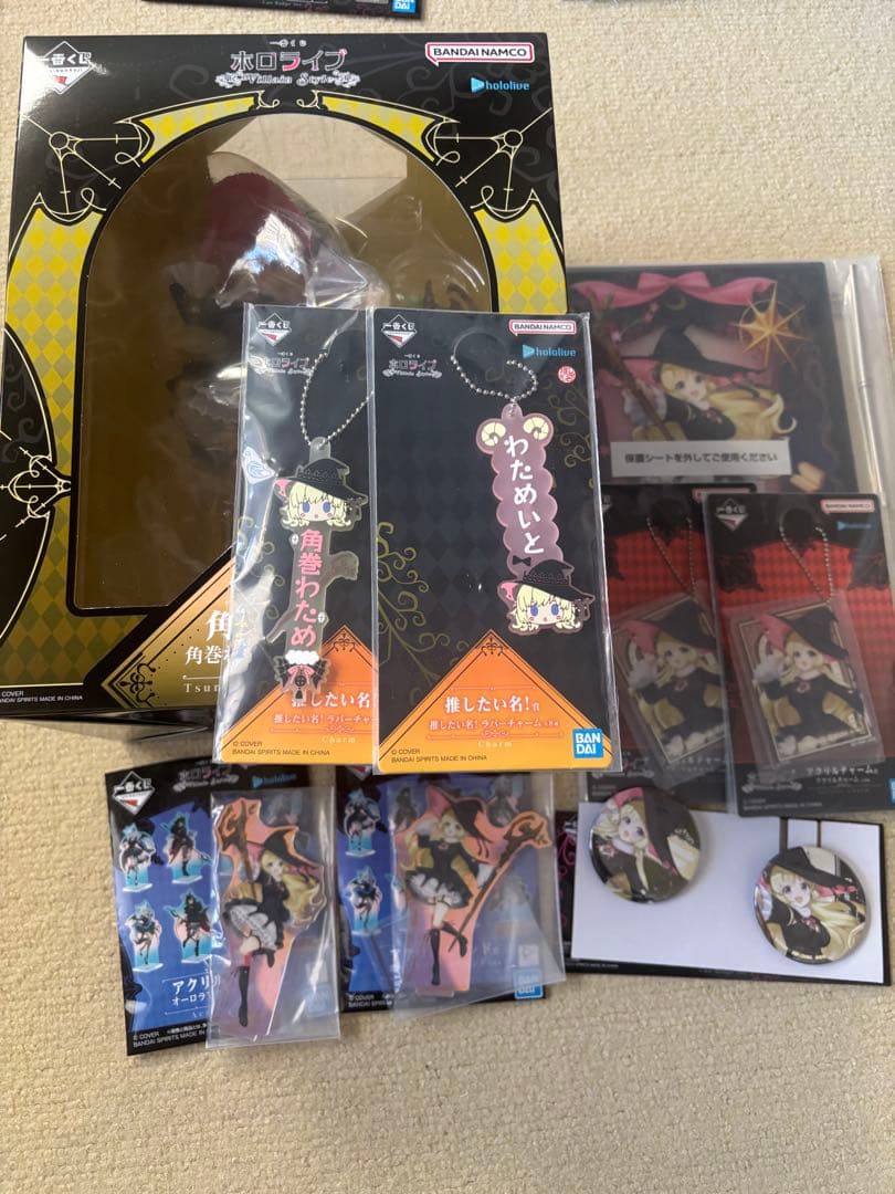 ホロライブ　一番くじ　角巻わため　フィギュア　アクリルボード