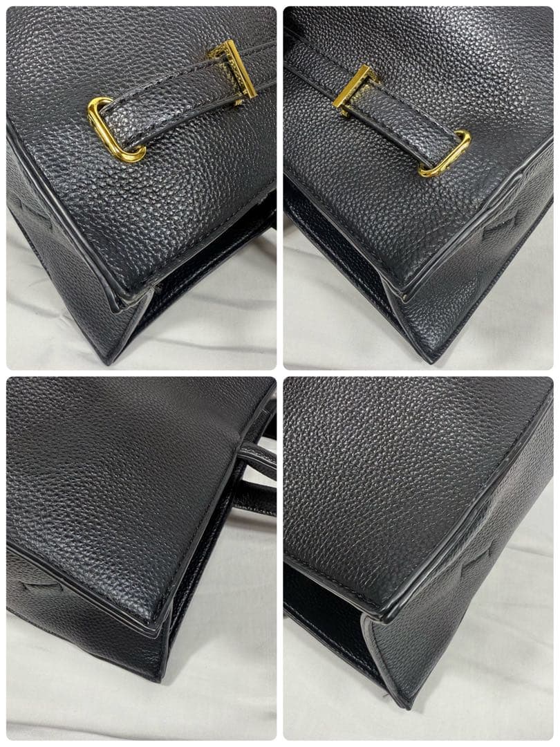 【極美品】スローブイエナ ハンド トートバッグ 底鋲 大容量 A4 2way 黒