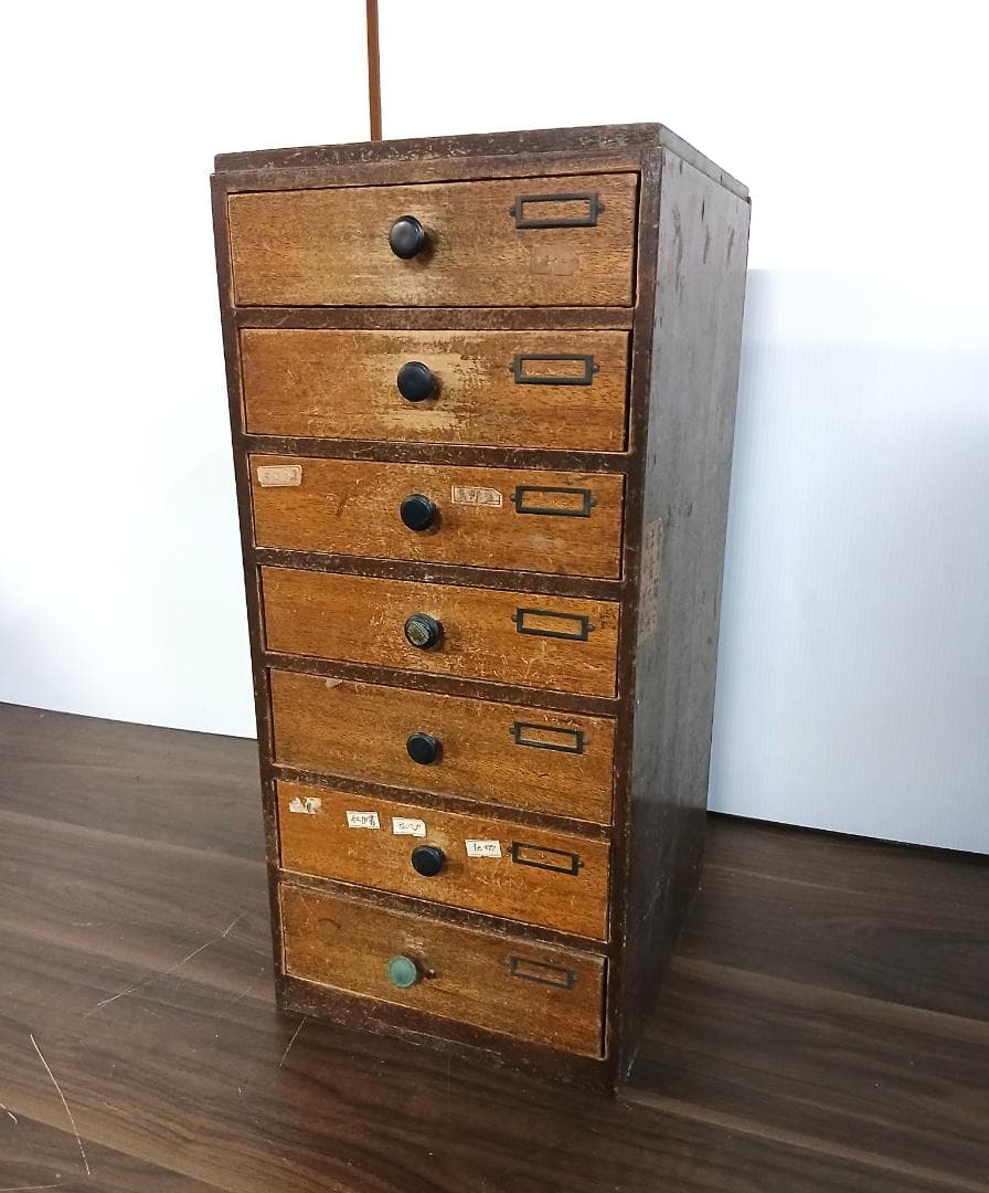 昭和レトロ　小引き出し　木製　ミニ箪笥　書類入れ　古道具　収納