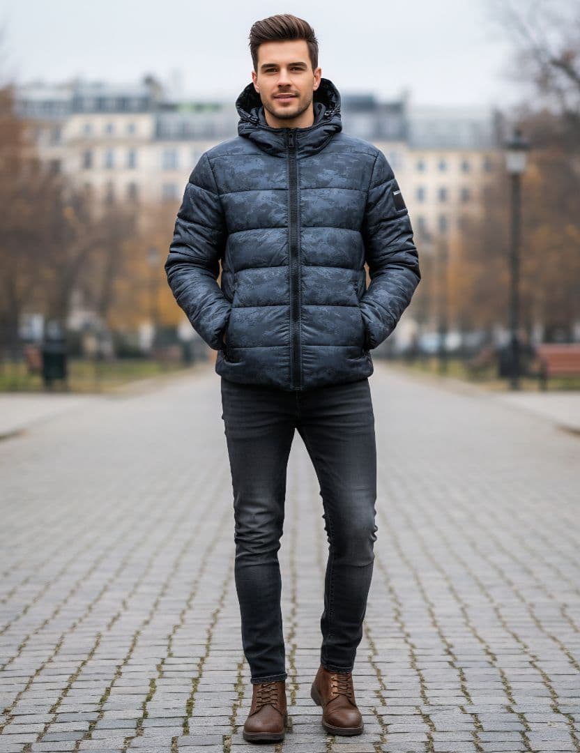 ほぼ未使用 超軽量 リプレイ 別注サーモア 中綿 フーディージャケット