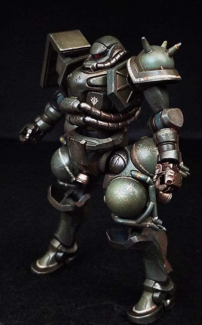 HG ザク(GQ) 全塗装完成品 ウェザリング仕上げ