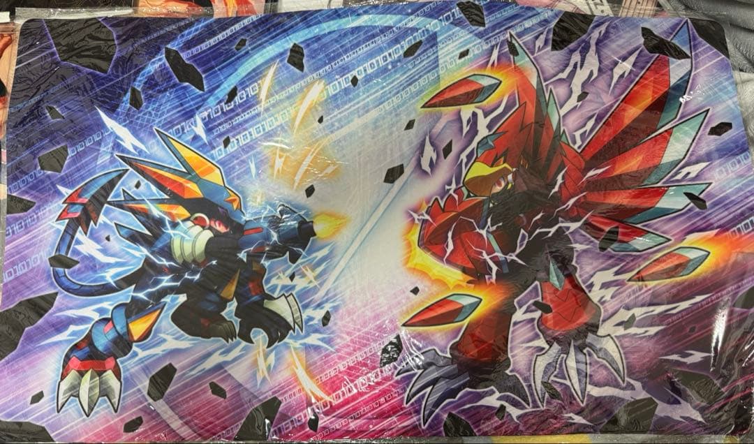 ロックマンエグゼ6 ファルザー グレイガ ビースト プレイマット　ラバーマット