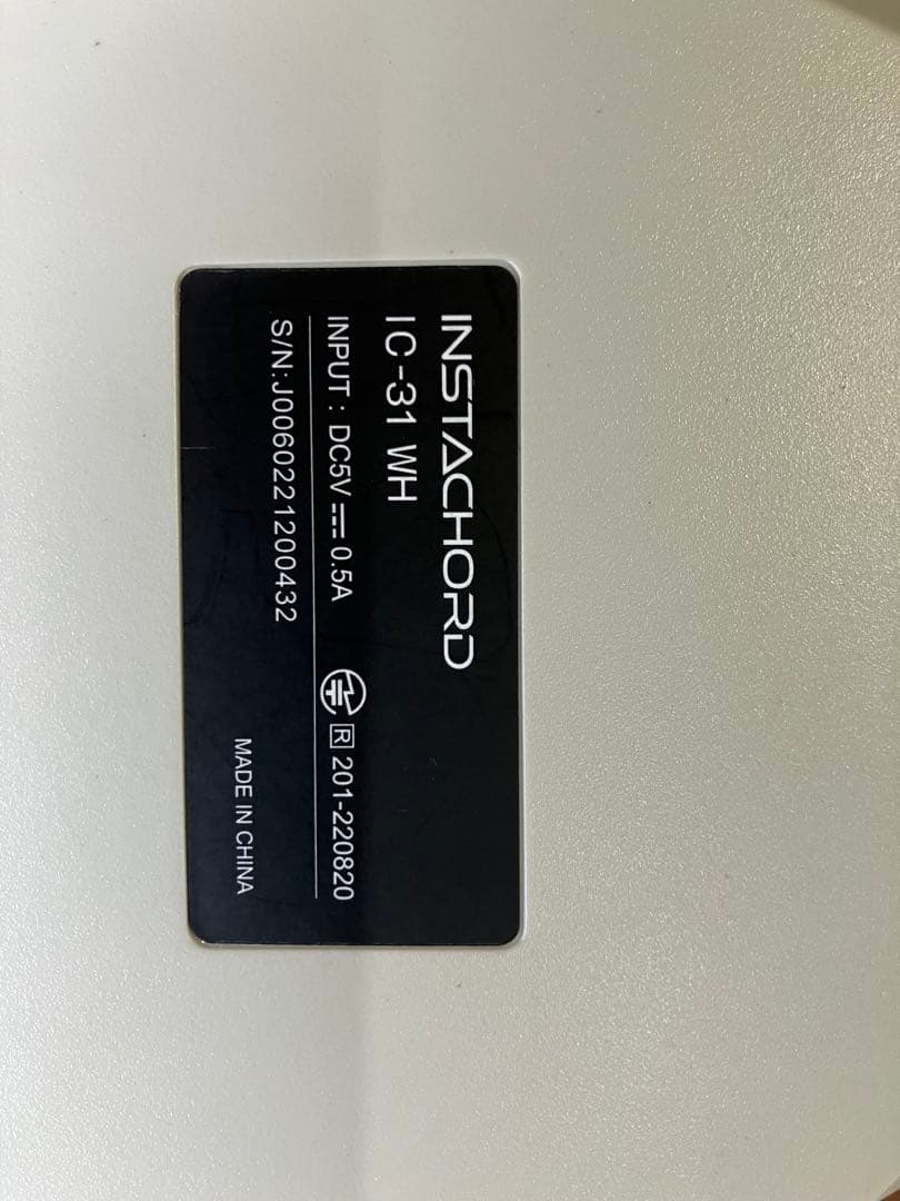 インスタコード　instachord ホワイト　美品　(箱付き)