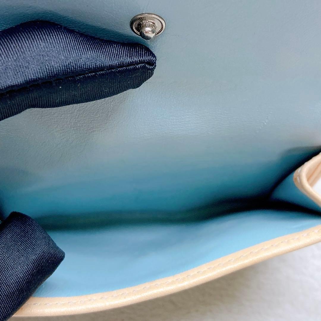 小物 Coach Soho Signature Flap Wallet Blue